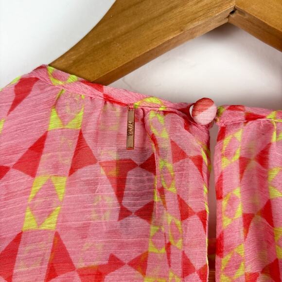 NWT MISA Petra Pink Long Sleeve Mini Dress - Picture 6 of 11
